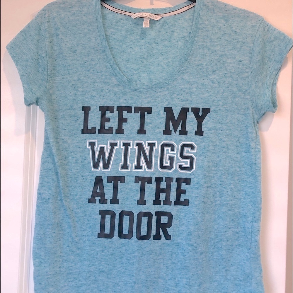 Victoria’s Secret turquoise comfy sleep tee😴